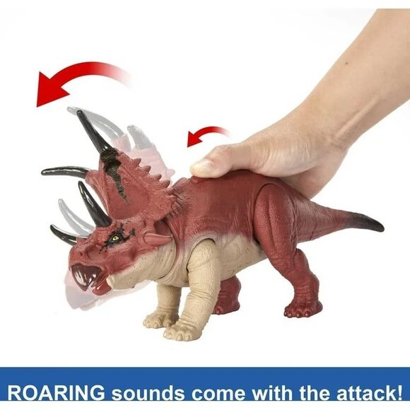 Jurassic World Dominion Wild Roar Diabloceratops Dinosaur Action Figure Toy - Picture 5 of 12